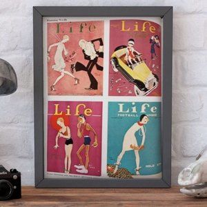 1900 life‎ magazine poster framed